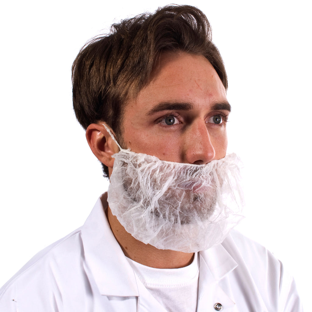 Non-Woven Beard Mask (Pack of 100) - PPE Supplies Direct
