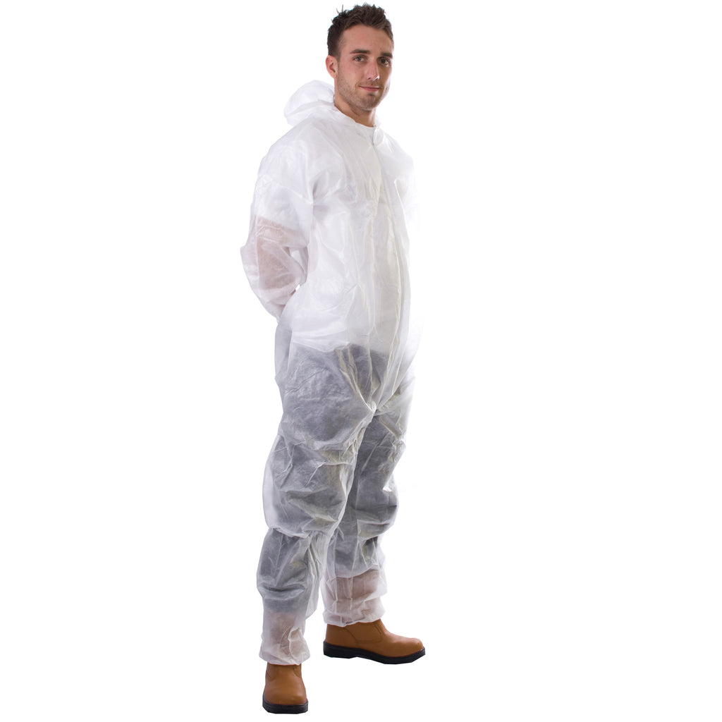 PP Non-Woven Coveralls (Pack of 50) - PPE Supplies Direct