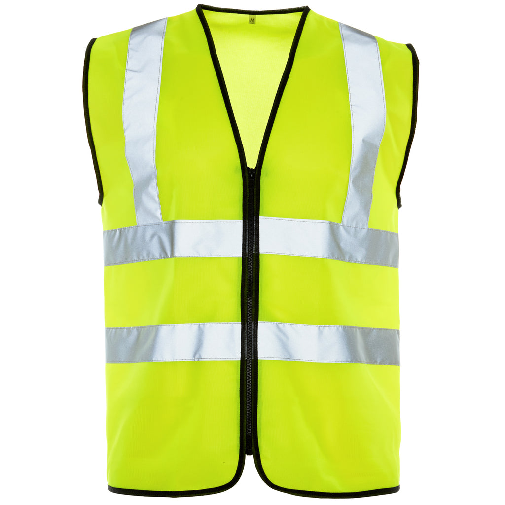 Hi Vis Vest with Zip Fastening - PPE Supplies Direct