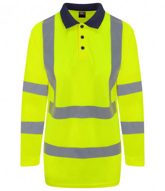 Pro RTX High Visibility Long Sleeve Polo Shirt - PPE Supplies Direct