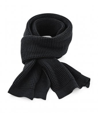 Beechfield Classic Waffle Knit Scarf - PPE Supplies Direct