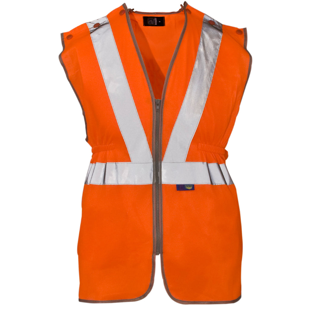 Hi Vis Polyester Long Tracker Vest - PPE Supplies Direct