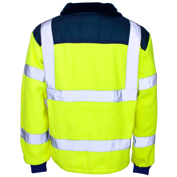 Hi Vis Fleece Jacket - Rain Patch - PPE Supplies Direct