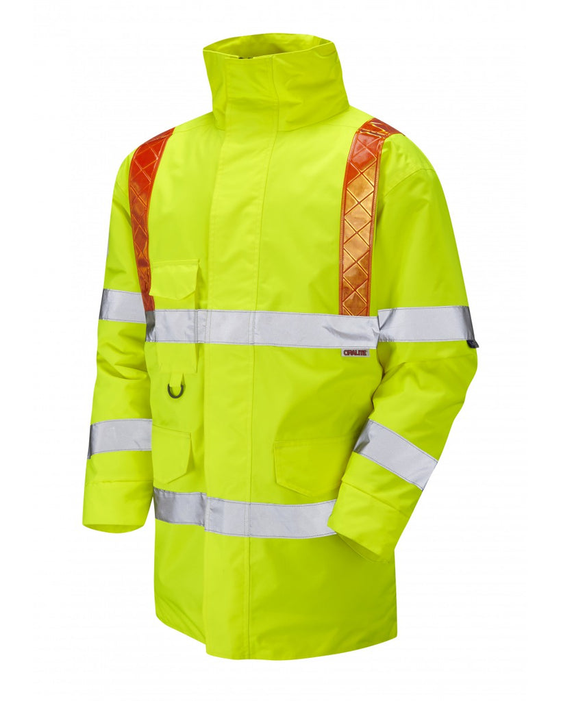 PUTFORD ISO 20471 Cl 3 Orange Brace Anorak - PPE Supplies Direct