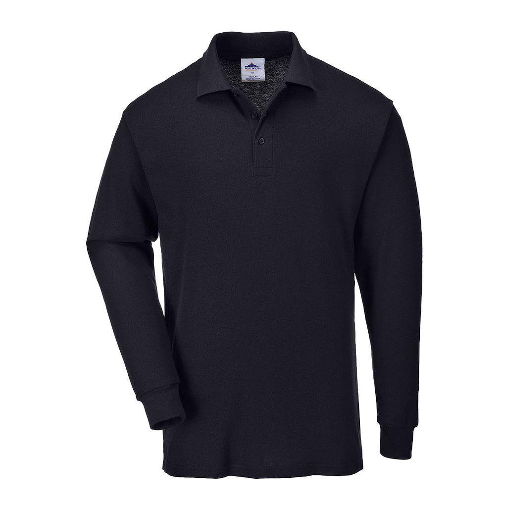 Genoa Long Sleeved Polo Shirt - PPE Supplies Direct