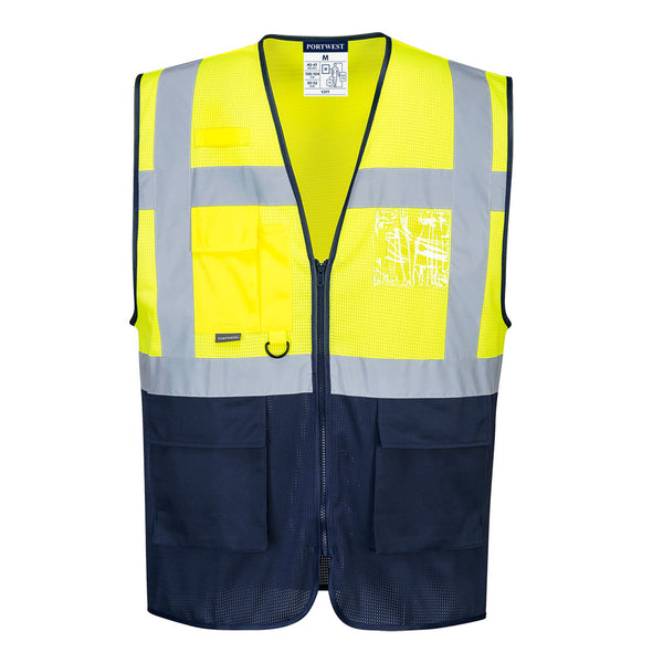 Hi-Vis Two Tone MeshAir Executive Vest - PPE Supplies Direct