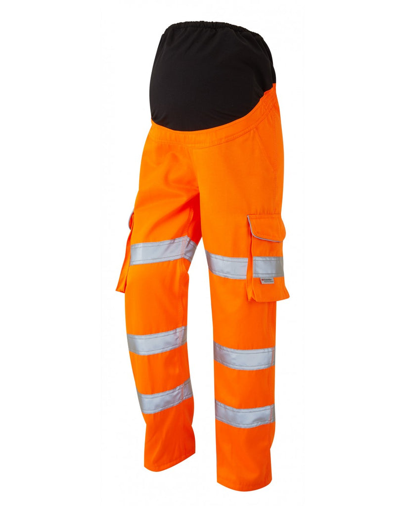 VERITY ISO 20471 Cl 2 Poly/Cotton Maternity Cargo Trouser (UK 14-16) - PPE Supplies Direct