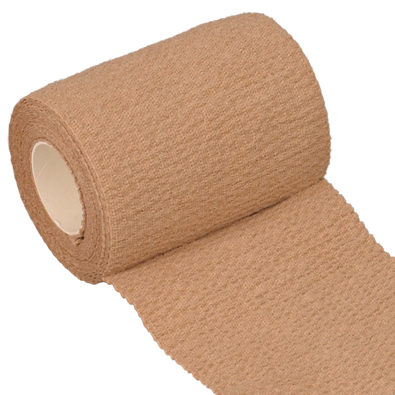 HypaBand Cohesive Bandage Cotton, 8cm x 4.5m (Tan) - PPE Supplies Direct