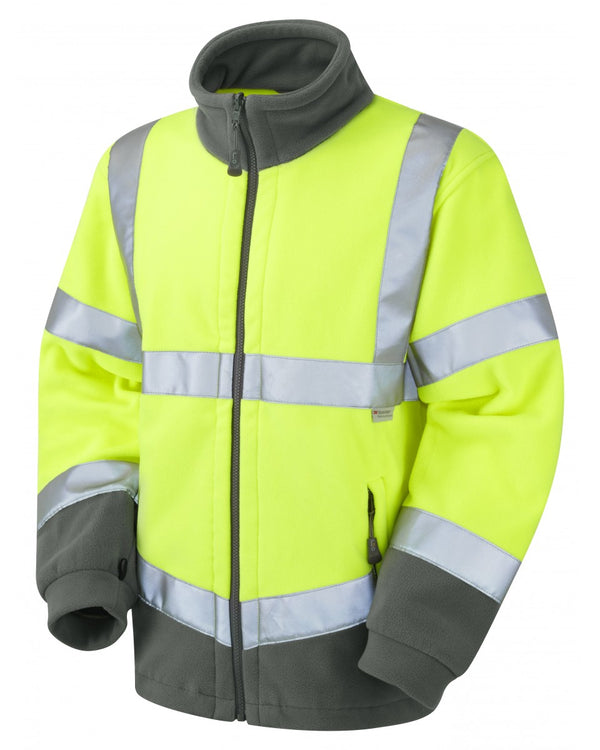 HARTLAND ISO 20471 Cl 3 Fleece Jacket - PPE Supplies Direct