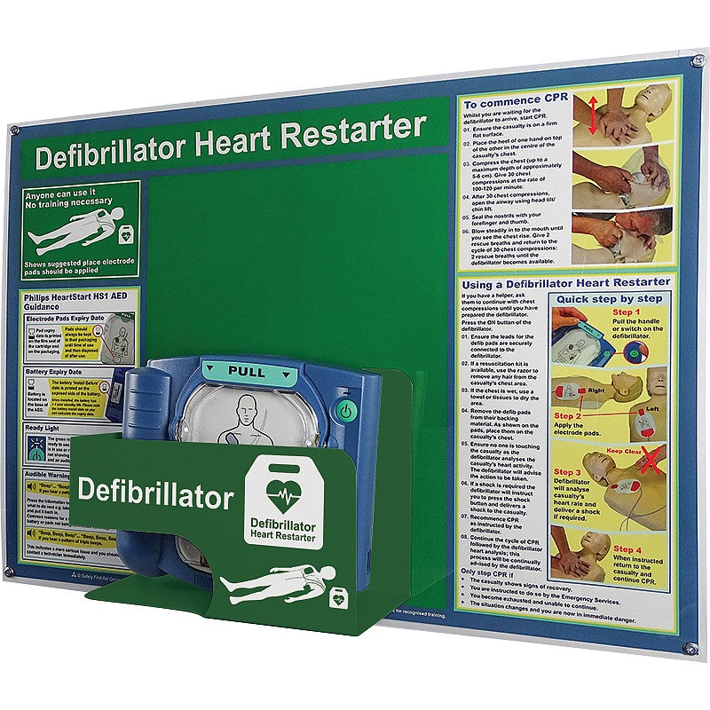 HypaGuard Defibrillator Station, Philips HeartStart HS1 - PPE Supplies Direct