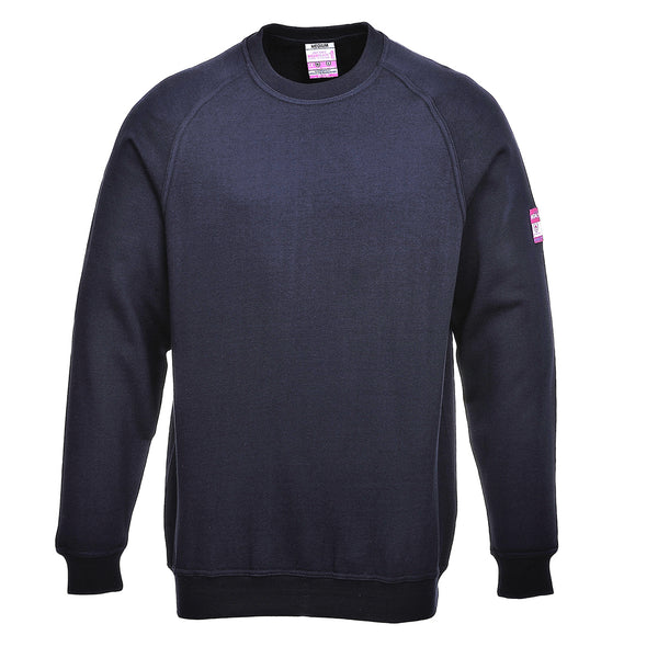 Flame Resistant Anti-Static Long Sleeve Sweatshirt - PPE Supplies Direct