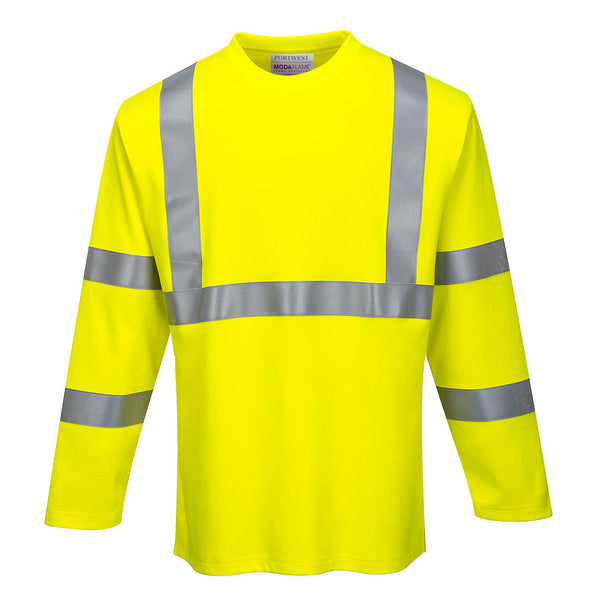 FR Hi-Vis Long Sleeve T-Shirt - PPE Supplies Direct