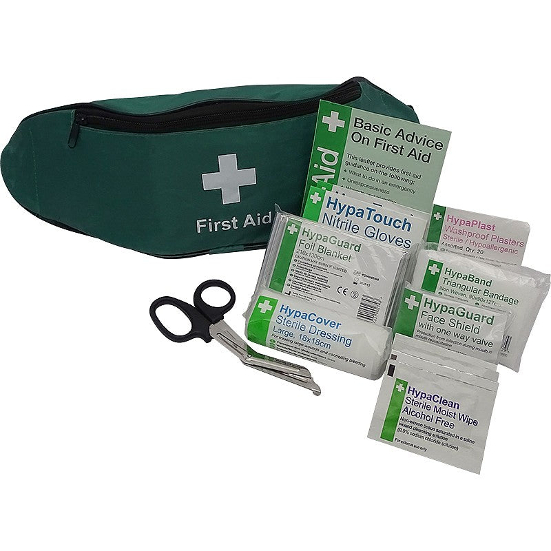 Personal Issue First Aid Kit in Bum Bag - PPE Supplies Direct