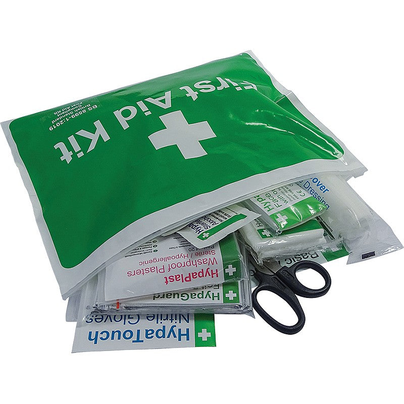 Personal Issue First Aid Kit in Vinyl Wallet - PPE Supplies Direct