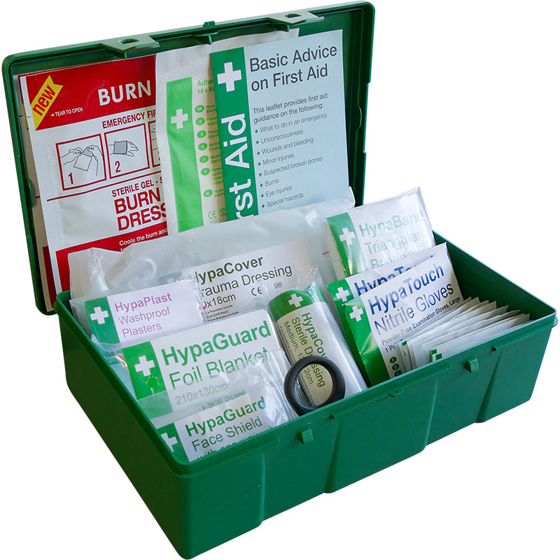 Car & Taxi First Aid Kit in Square Case - PPE Supplies Direct
