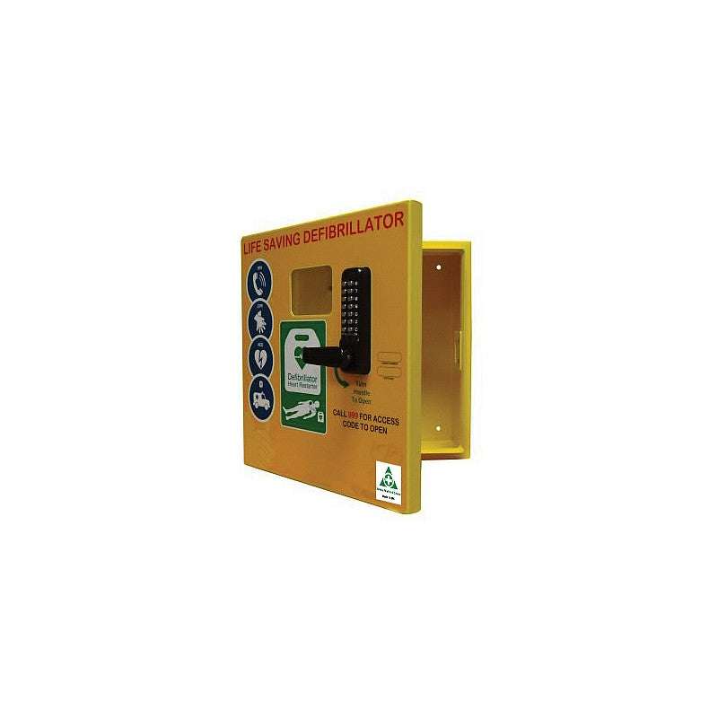 HypaGuard Outdoor Heated AED Cabinet, Keypad Digicode Lock - PPE Supplies Direct