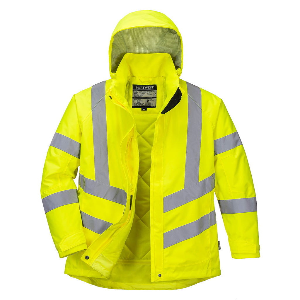 Ladies Hi-Vis Winter Jacket - PPE Supplies Direct