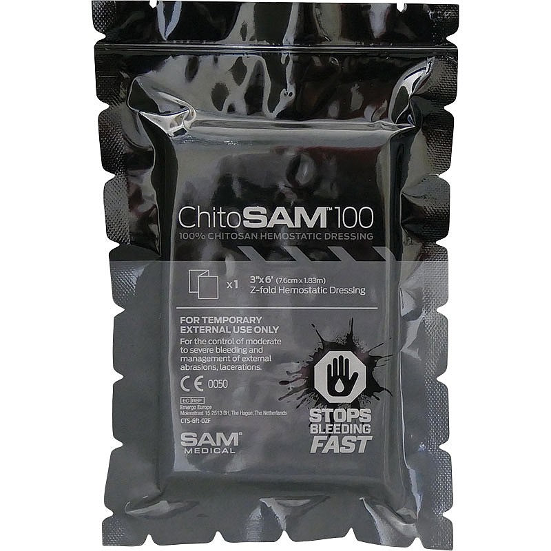 Chito-SAM 100 6' Z-Fold, 7.5 x 183cm - PPE Supplies Direct
