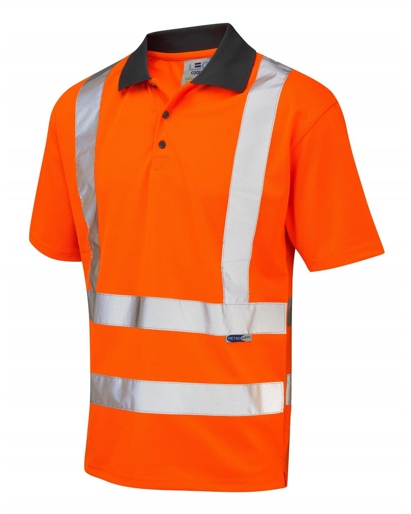 ROCKHAM ISO 20471 Cl 2 Coolviz Polo Shirt (EcoViz) - PPE Supplies Direct