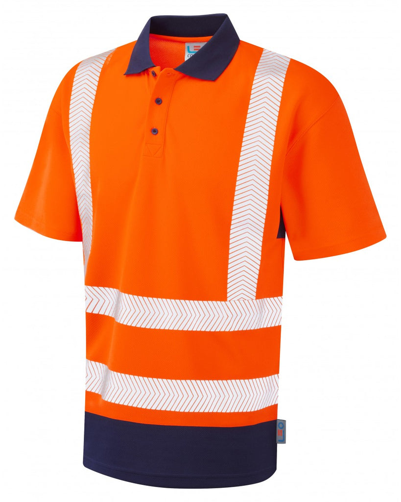 MORTEHOE ISO 20471 Cl 2 Dual Colour Coolviz Plus Polo Shirt - PPE Supplies Direct