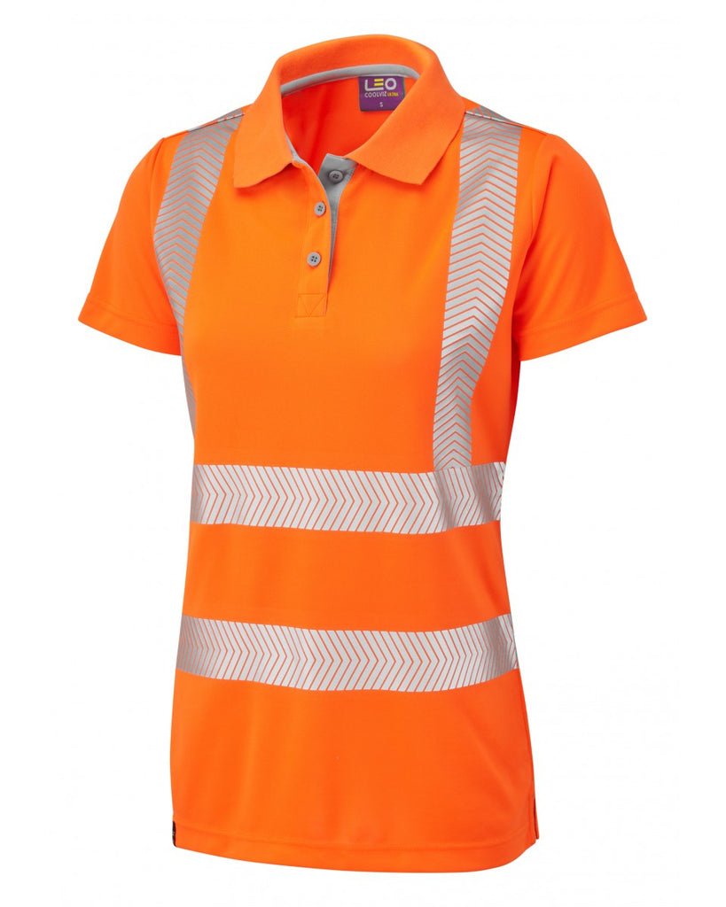 PIPPACOTT ISO 20471 Cl 2 Coolviz Plus Women's Polo Shirt - PPE Supplies Direct