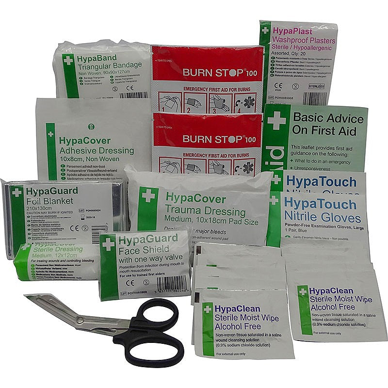 Car & Taxi First Aid Refill BS 8599-2 Compliant - PPE Supplies Direct