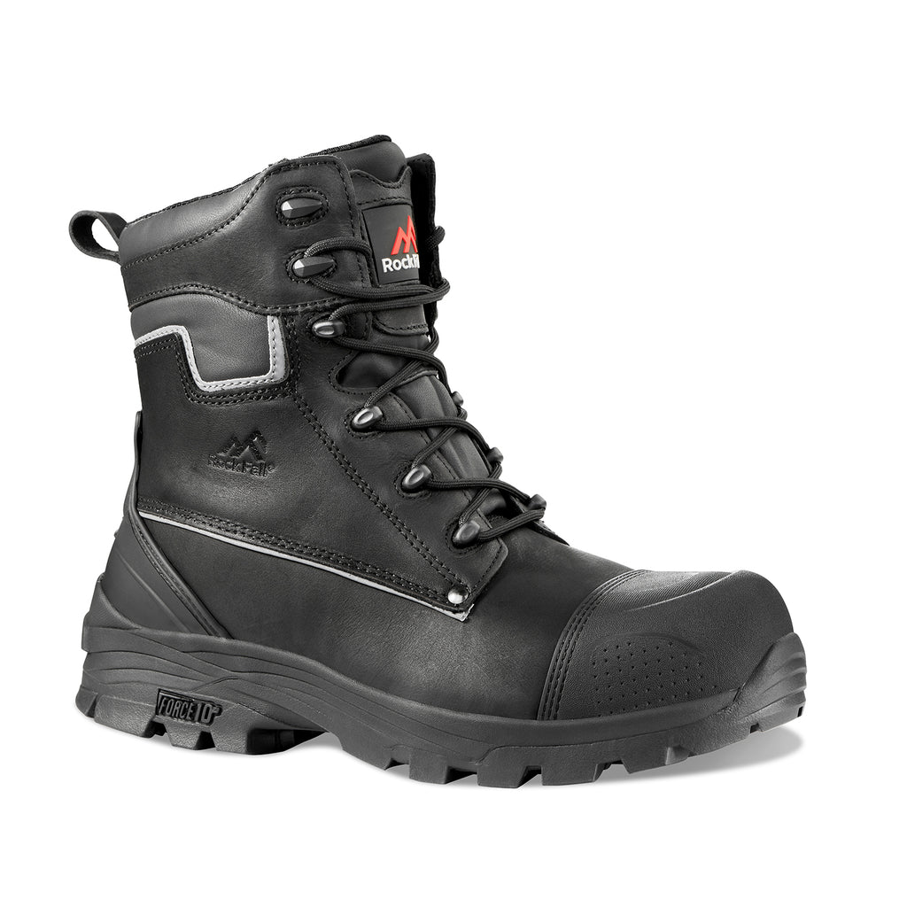 Rock Fall RF15 Shale High Leg Safety Boot with Side Zip - PPE Supplies Direct