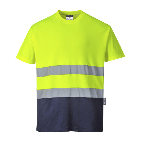 Two Tone Cotton Comfort T-Shirt - PPE Supplies Direct