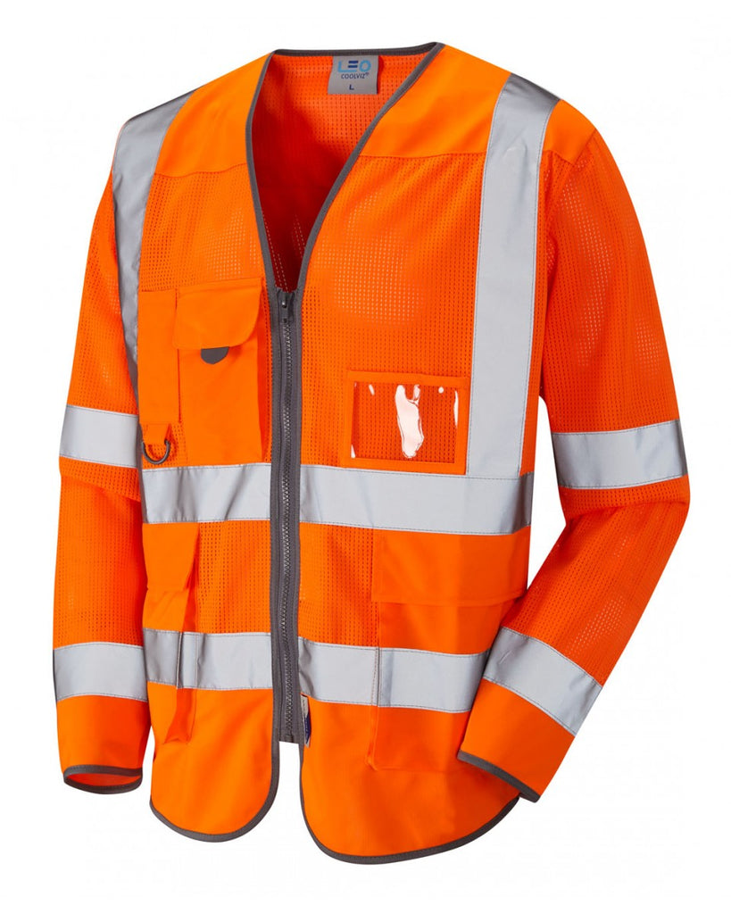 BURRINGTON ISO 20471 Cl 3 Coolviz Superior Sleeved Waistcoat - PPE Supplies Direct