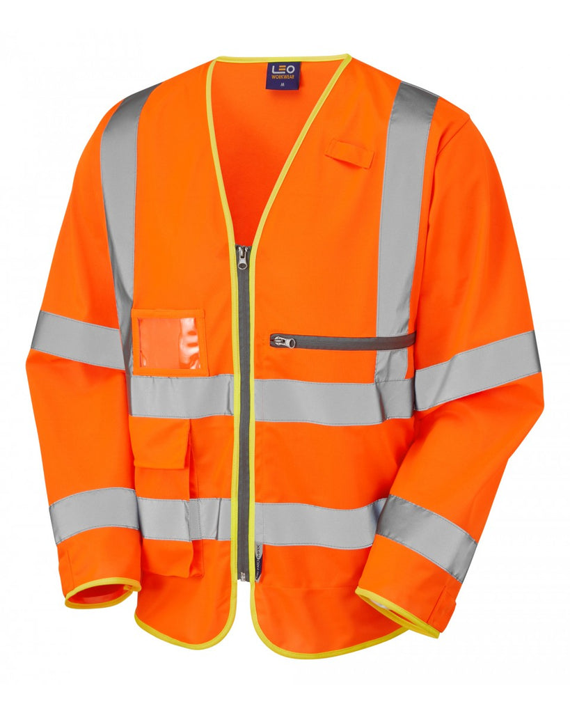 HEDDON ISO 20471 Cl 3 Superior Sleeved Waistcoat with Tablet Pocket - PPE Supplies Direct