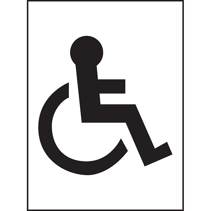 Toilet Disabled symbol VINYL 15x20cm - PPE Supplies Direct