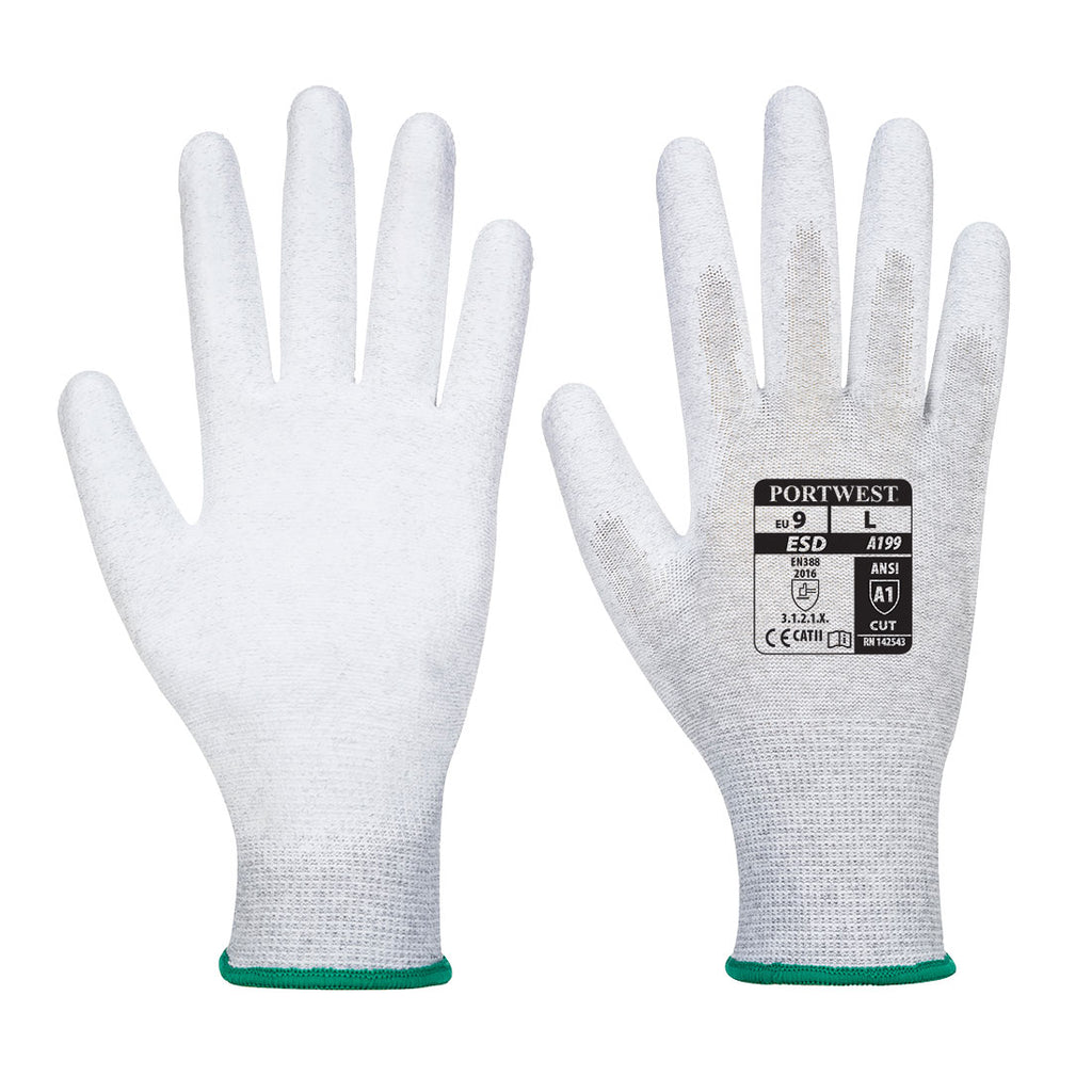 Vending Antistatic PU Palm Glove - PPE Supplies Direct