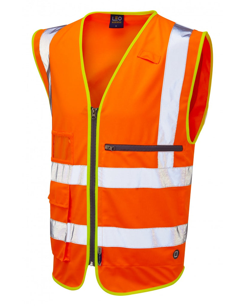 FORELAND ISO 20471 Cl 2 Superior Waistcoat with Tablet Pocket - PPE Supplies Direct