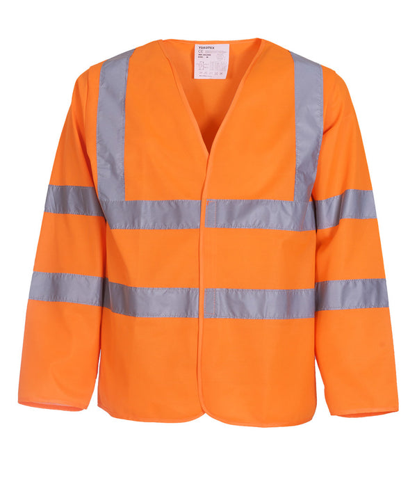 Yoko Hi-Vis Long Sleeve Jacket - PPE Supplies Direct