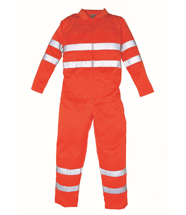 Yoko Hi-Vis Poly/Cotton Coverall - PPE Supplies Direct