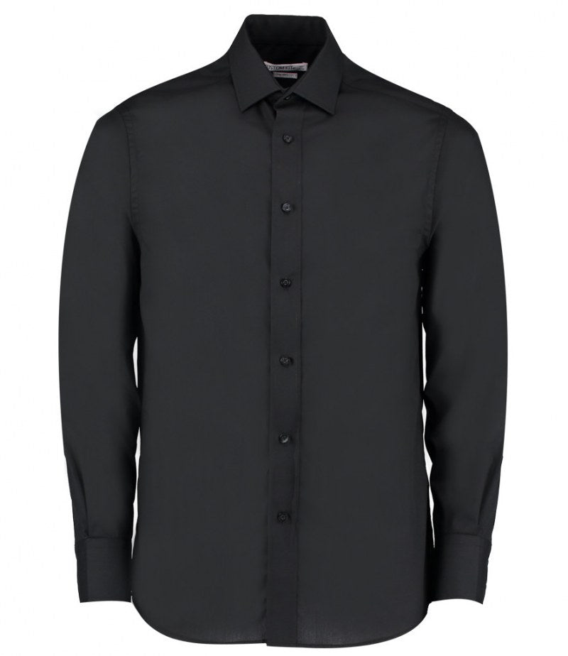 Kustom Kit Long Sleeve Tailored Business Shirt - PPE Supplies Direct
