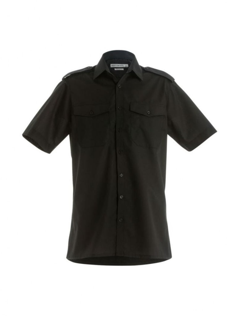 Kustom Kit Short Sleeve Tailored Pilot Shirt - PPE Supplies Direct