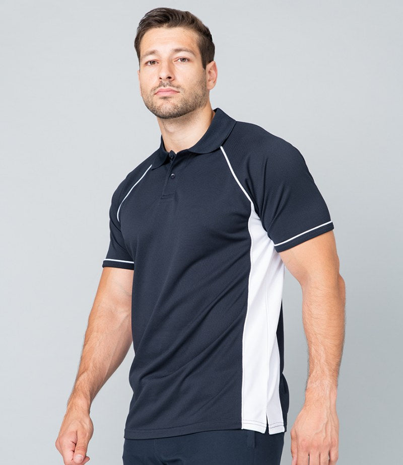 Finden and Hales Performance Panel Polo Shirt - PPE Supplies Direct