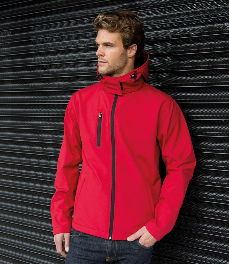 Result Core Hooded Soft Shell Jacket - PPE Supplies Direct